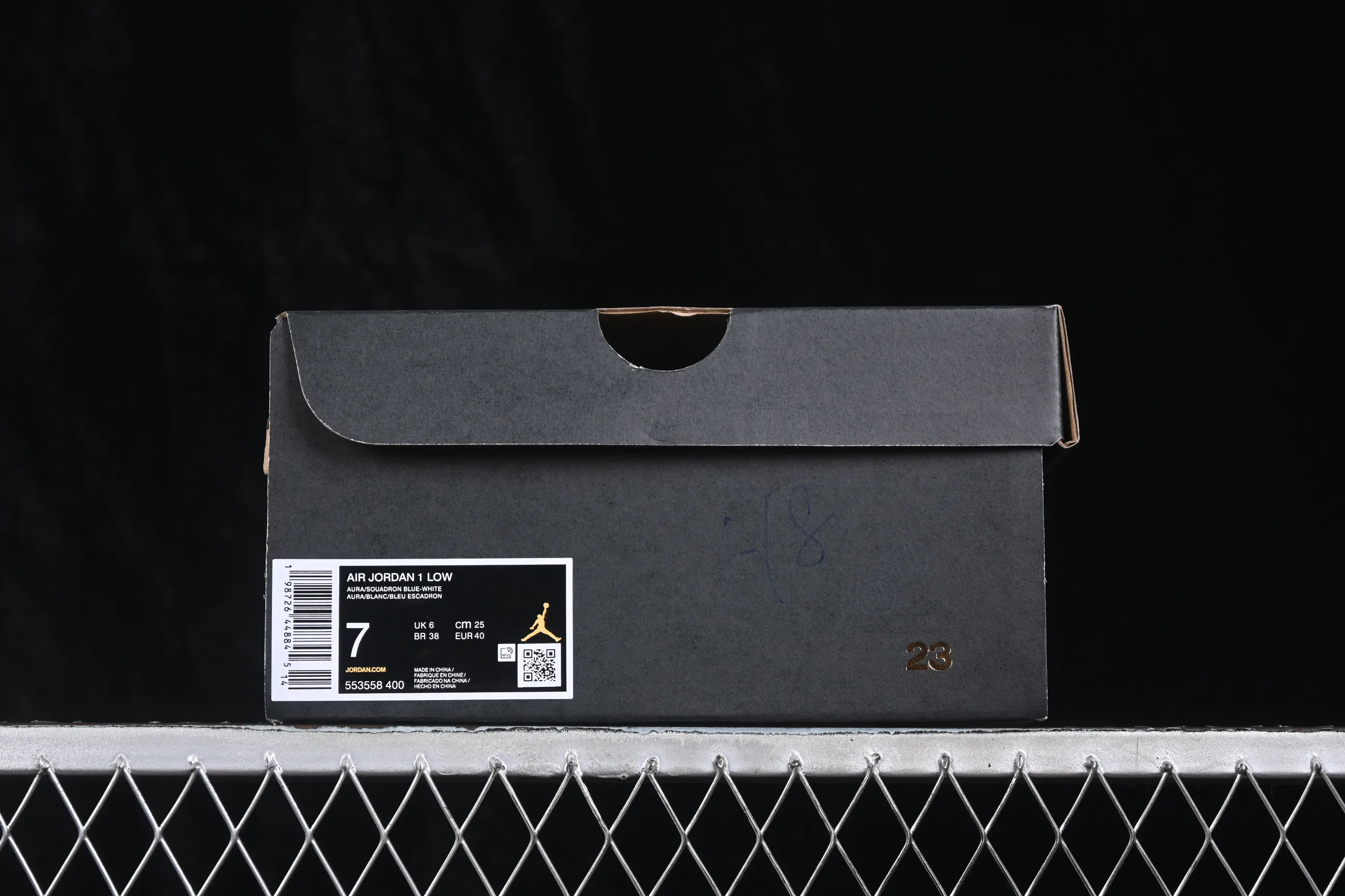 All categories Air Jordan Jordan series basketball shoes Air Jordan 1 Low G version pure original Air Jordan 1 Low AJ1 Joe 1 white gray blue hook low-top retro culture basketball shoes 553558-400